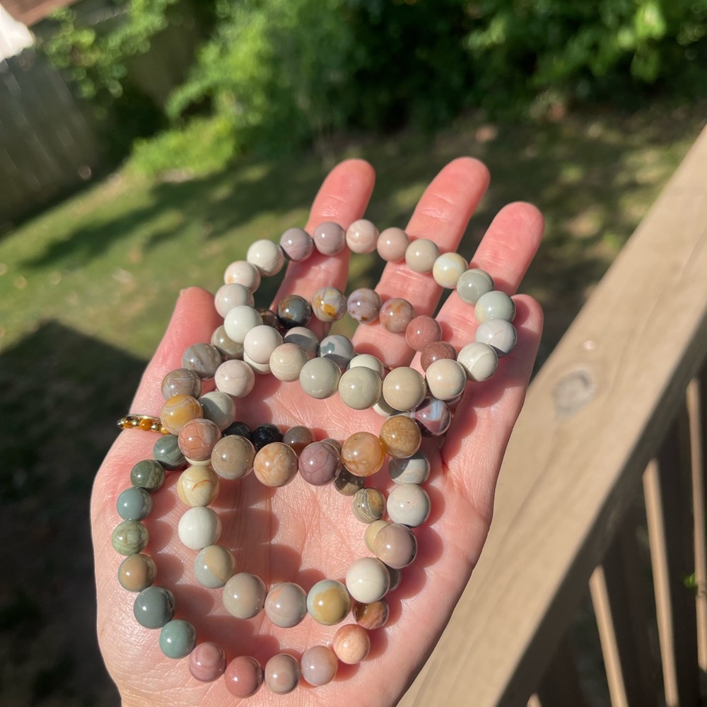 Now Stringing & Alashan Agate - image 3